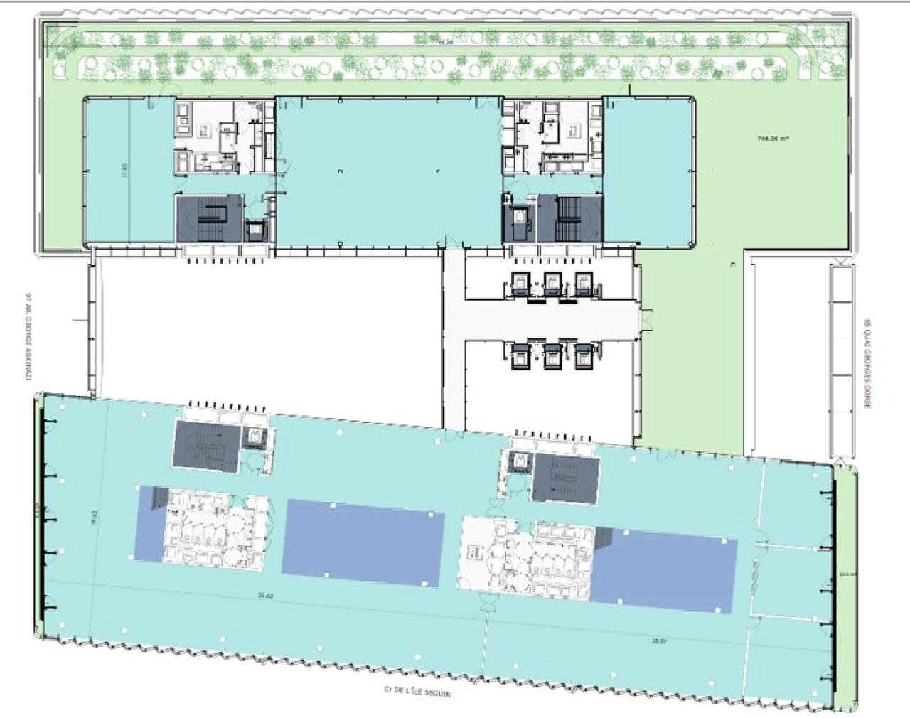 Bureau Boulogne-Billancourt 12891m² Location bureau Boulogne-Billancourt Hauts-de-Seine OLBUR2422582 13